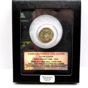 Ming Dynasty Chinese Shipwreck Coin Cluster 3
