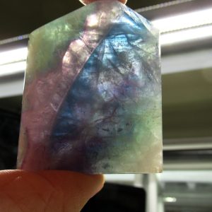 Rainbow Fluorite Slab Polished Both Sides 2.34" 4