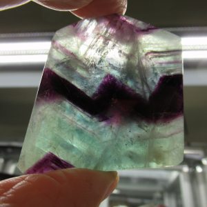 Rainbow Fluorite Slab Polished Both Sides 2.12" 6