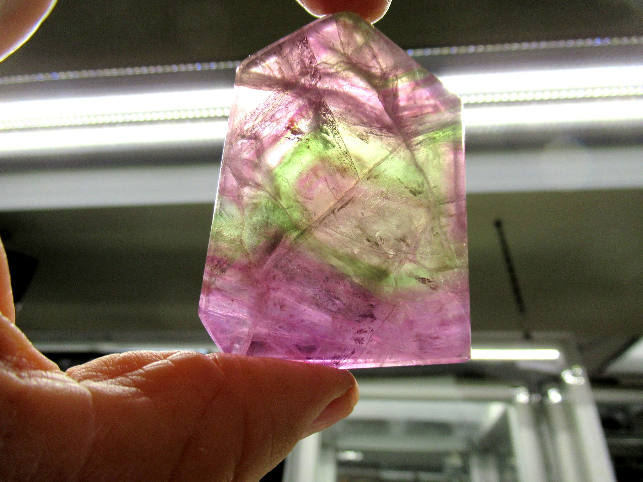 South Africa Polished Rainbow Fluorite Slab 9 | Fossils for Sale Genuine Polished Rainbow Fluorite Slab For Sale from South Africa #9