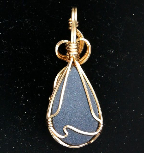 Gem Ammolite Pendant 14k Gold Wire Wrapped 2b | Fossils for Sale General Gem Ammolite Pendant 14k Gold Wire Wrapped From Canada For Sale #2b