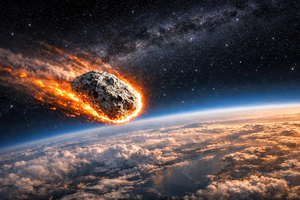 Lunar Meteorite Entering the Atmosphere | Fossils for Sale Lunar Meteorite Entering Earth's Atmosphere