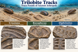 Trilobite Track Fossils For Sale